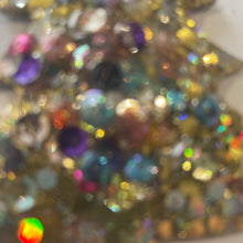 Gold glitter and sequin tree Christmas tree decoration.
