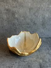 Large Hatched in pearl and gold