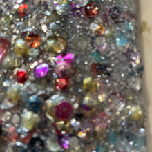 Medium silver sequin and glitter cross