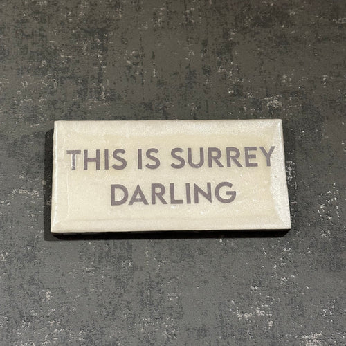 This is Surrey darling plaque in pearl and silver