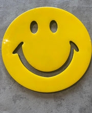 Smiley resin face in yellow all sizes