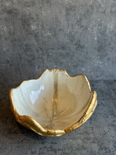 Large Hatched in pearl and gold