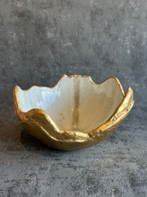 Large Hatched in pearl and gold