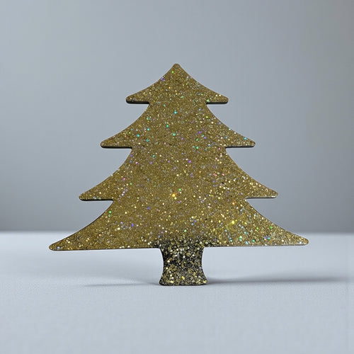 Tree for life in gold glitter - choose your own quote